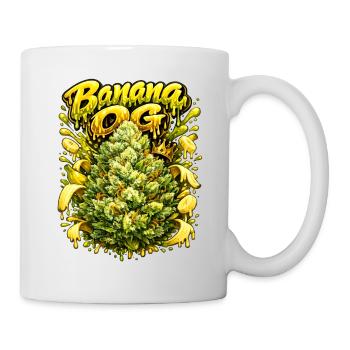 Imprimé graffiti original de banane - Mug blanc - blanc - Droite