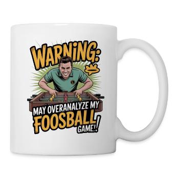 Table Soccer Evolution Funny Foosball Foosball - Mug - white - Right