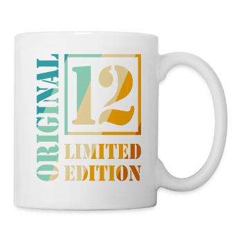 12e anniversaire garçon fille adolescente niveau 12 - Mug blanc - blanc - Droite