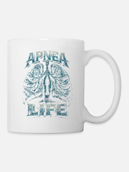 Apnoetauchen Freitauchen Apnea Life - Tasse - Weiß