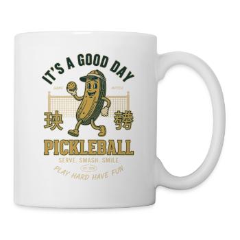 Pickleball C’est une bonne journée Joueur drôle Pickleball - Mug blanc - blanc - Droite