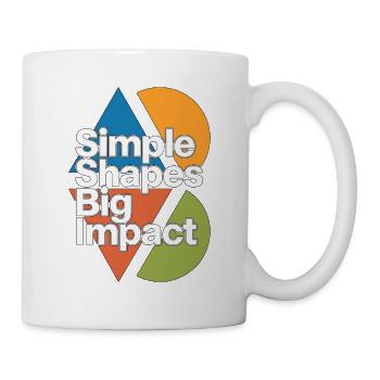 Logo Designer Simple Shapes Big Creative Designer - Tasse - Weiß - Rechts