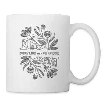 Logo Designer Every Line Has A Purpose Illustrator - Mug - white - Right