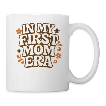 First Mother's Day Mom Gift Idea Family Groovy - Mug - white - Right