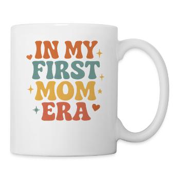 Erster Muttertag Mama Geschenkidee Familie Groovy - Tasse - Weiß - Rechts