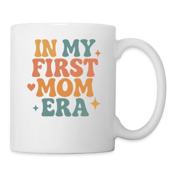 First Mother's Day Mom Gift Idea Family Groovy - Mug - white - Right