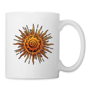 Litha Pagan: Sommersonnenwende, Mittsommer, Mittsommer, Mittsommer. - Tasse - Weiß - Rechts