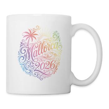 Palmier coloré de Majorque 2026 - Mug blanc - blanc - Droite