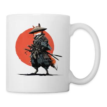 Fox Samurai under Ember Sun - Mug - white - Right