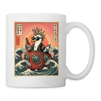 Kawaii Punker Moewe - Tasse - Weiß - Rechts