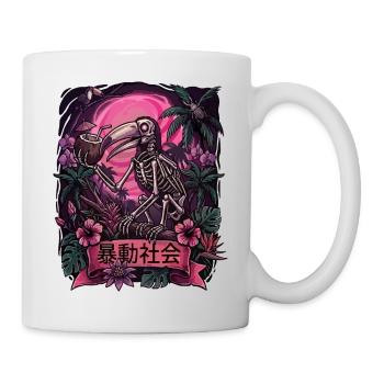 Neon Jungle Skeleton Parrot - Mug - white - Right