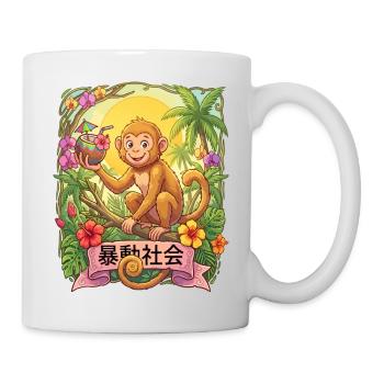 Tropical Monkey Sip on Paradise - Mug - white - Right