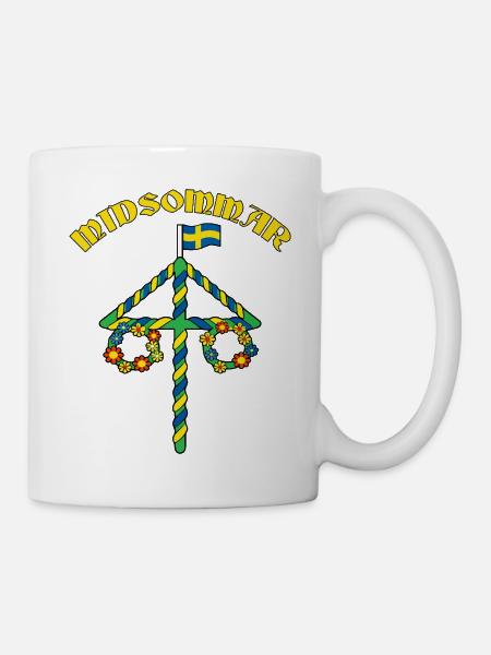 Litha Pagan: Sommersonnenwende, Mittsommer, Mittsommer, Mittsommer. - Tasse - Weiß