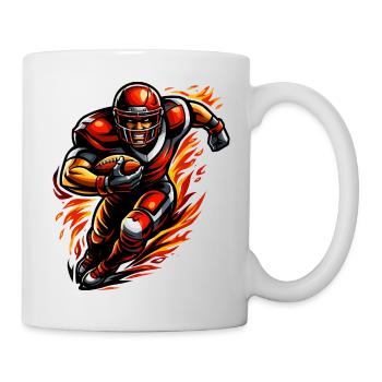 Flame Walker Football Player - Mug - white - Right