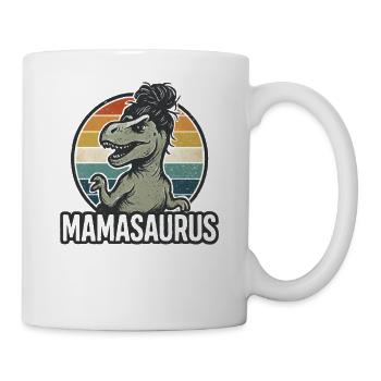 Mamasaurus Mama Mutter Geschenkidee Humor Lustig - Tasse - Weiß - Rechts