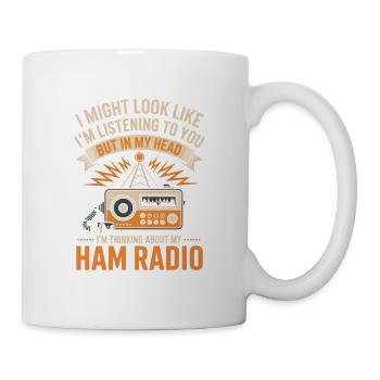 Amateurfunk Tagträume Tee - Tasse - Weiß - Rechts