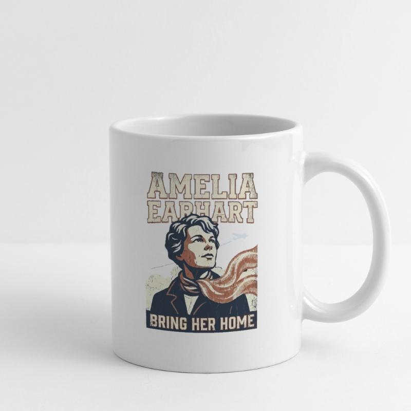 Amelia Earhart – Bring sie nach Hause Tasse