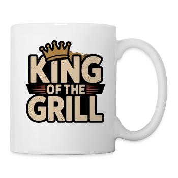 Roi du grill - parfait pour les maîtres du barbecue - Mug blanc - blanc - Droite