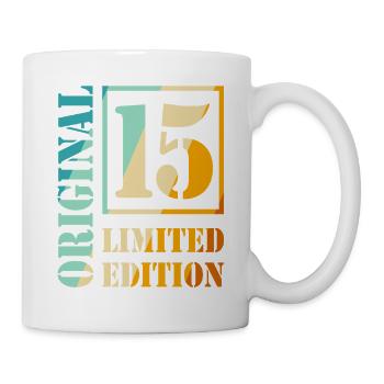 15th Birthday Boy Girl Teenager Level 15 - Mug - white - Right