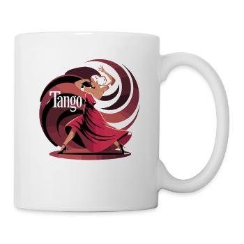 Motif élégant de danse de tango pour les amateurs de danse - Mug blanc - blanc - Droite