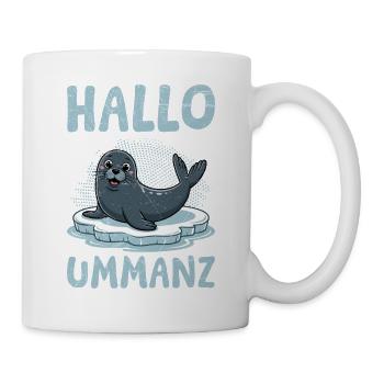 Ostsee Insel UMMANZ HALLO UMMANZ Lustiges - Tasse - Weiß - Rechts