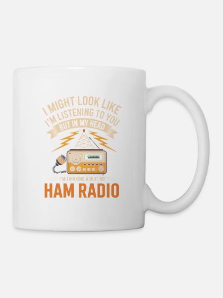 Amateurfunk-Tee - Tasse - Weiß