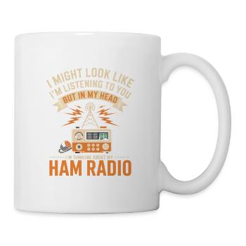 T-shirt rétro Radio Radio Amateur - Mug blanc - blanc - Droite