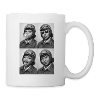 Bessie Coleman Collage - Mug - white - Right