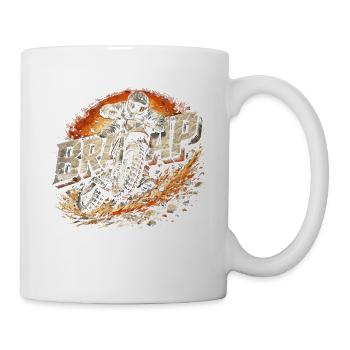 Dirtbike Dirt Bike Motocross Braaap - Tasse - Weiß - Rechts
