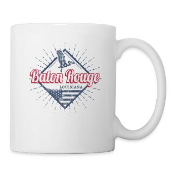 Baton Rouge Stadt Louisiana Vereinigte Staaten USA - Tasse - Weiß - Rechts