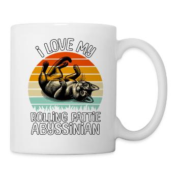 Funny Abyssinian Cat - Mug - white - Right