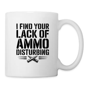 Je trouve ton manque de munitions troublant - Mug blanc - blanc - Droite