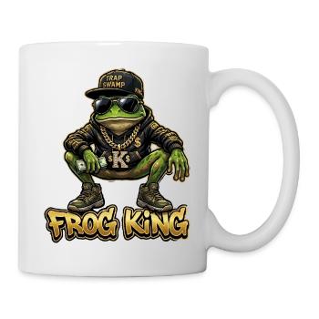 Roi grenouille Gangsters Vêtements de ville - Mug blanc - blanc - Droite