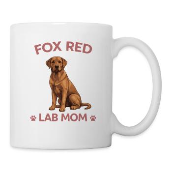 Cadeau d’amour de la maman de la maman de labrador rouge renard - Mug blanc - blanc - Droite