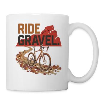 Ride Gravel Bike Offroad Bike Adventure - Mug - white - Right