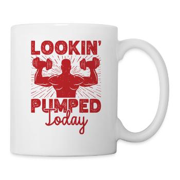 Motivation fitness Bodybuilder qui semble motivé aujourd’hui - Mug blanc - blanc - Droite