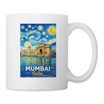 Mumbai India Starry Night - Mug - white - Right