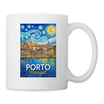 Porto Portugal Sternennacht - Tasse - Weiß - Rechts