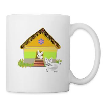 Rabbit Hutch Rabbit Rabbit Kids Child - Mug - white - Right