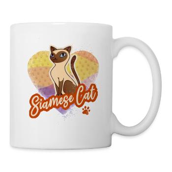 Siamese Cat Vintage Cats Design for Pet Lovers - Mug - white - Right