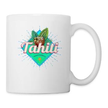 Tahiti in French Polynesia Island Vintage - Mug - white - Right