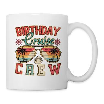 Birthday Cruise Crew Family Vacation Cruising - Mug - white - Right