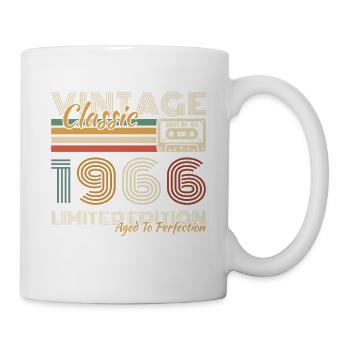 1966 Vintage Rétro Cadeau D'anniversaire - Mug blanc - blanc - Droite