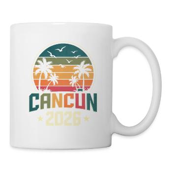 Cancun 2026 - Tasse - Weiß - Rechts