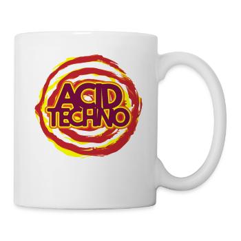 Acid Techno Neon Logo - Mug - white - Right