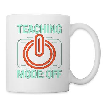 Enseignant à la retraite en mode enseignant off Ancien enseignant - Mug blanc - blanc - Droite