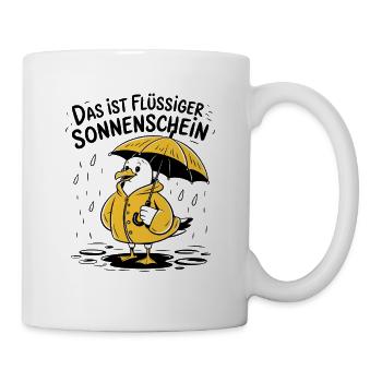  Das Ist Flüssiger Sonnenschein Lustige Möwe Im - Tasse - Weiß - Rechts