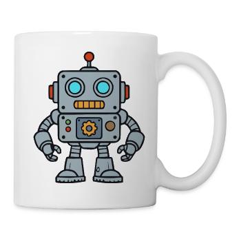 Retro Robot Pop Art - Mug - white - Right