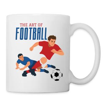 The art of football, dribbling - Mug - white - Right