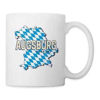 Augsburg City in Bavaria Germany Souvenir - Mug - white - Right